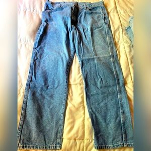 Wrangler Jeans Men’s 40X30 Bootcut Workwear Cotton Regular Fit